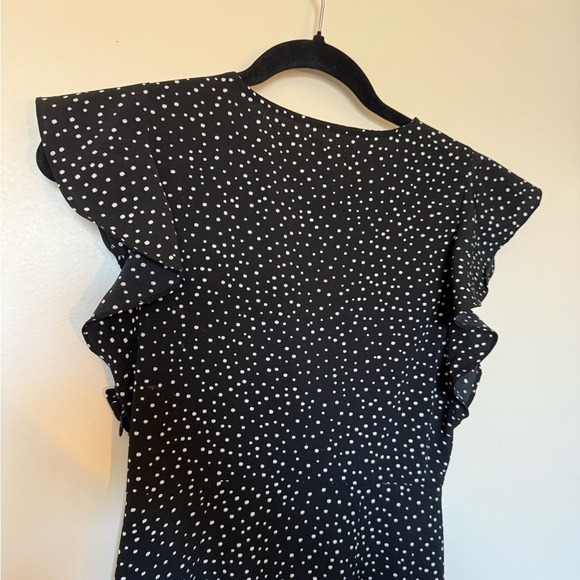 Amuse Society Keeping It Frill Dress Black and White Polka Dot Maxi in Size XS - Picture 10 of 13